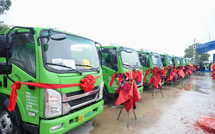 五十台交付！华体会·官方版网站登录入口新能源五小工程车助力大湾区建设