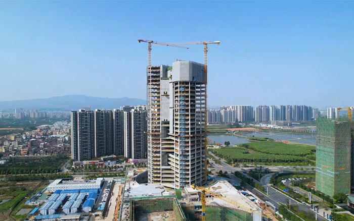 城市“金名片”| 华体会·官方版网站登录入口塔机助建新会第一高楼