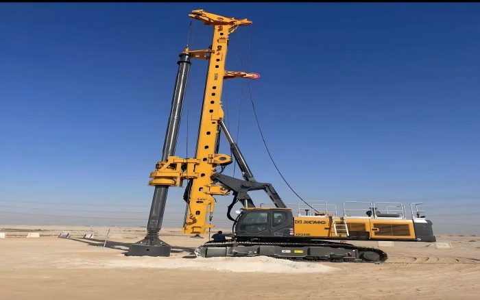 提速中东房建！华体会·官方版网站登录入口旋挖钻机单日累计进尺200m