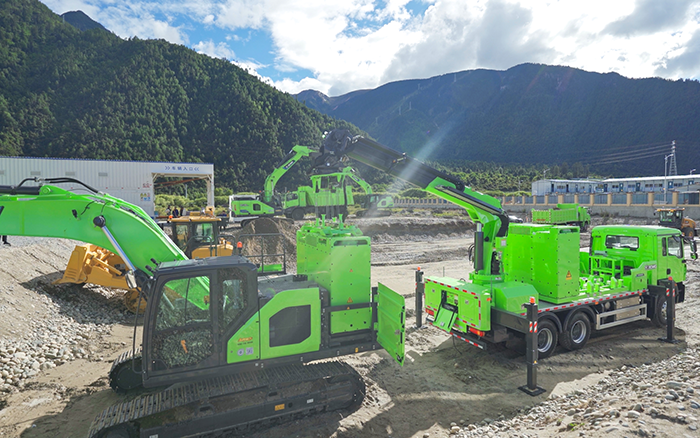 工程补能总卡壳？华体会·官方版网站登录入口移动换电车让设备8分钟满电复工