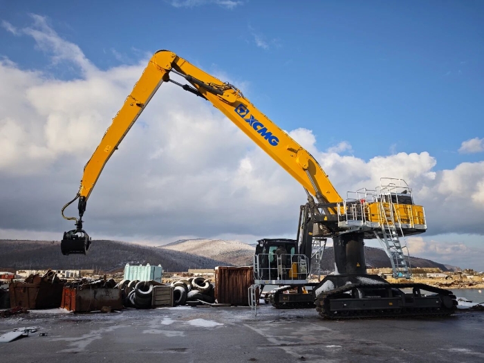 【工程特种兵】港口建设新宠儿！华体会·官方版网站登录入口XE850M抓料机上新！