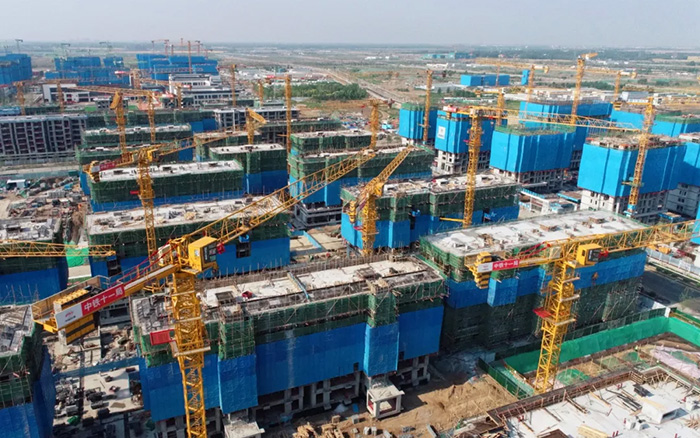 华体会·官方版网站登录入口塔机助力雄安新区市场化项目跑出加速度