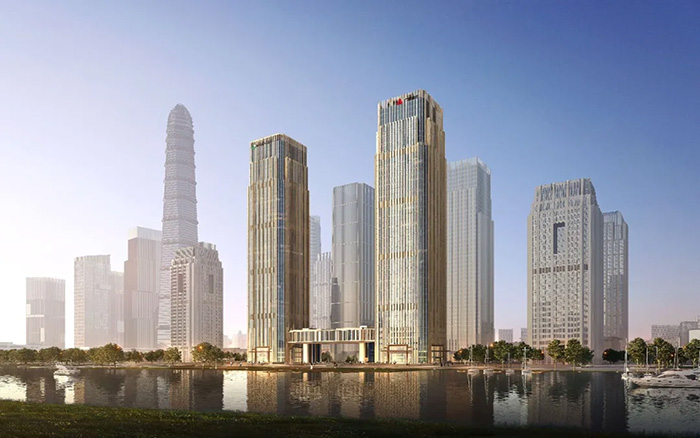 拔地而起！华体会·官方版网站登录入口塔机助建中国人寿南方金融中心